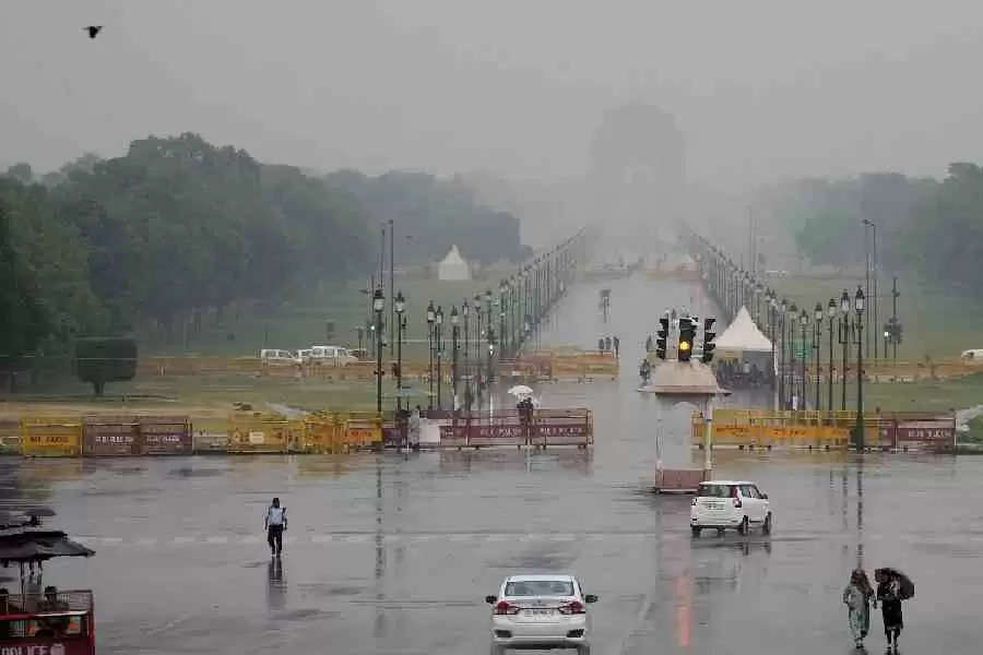 Delhi-NCR is hit by rain in several regions, and further showers are predicted.