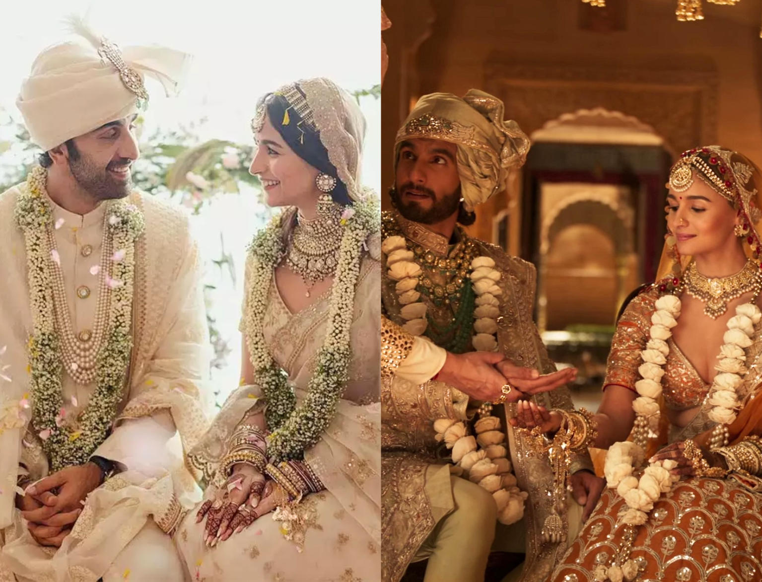Karan Johar claims that Alia Bhatt "was married twice in four days" and that she appeared in the Rocky Aur Rani Kii Prem Kahaani song wearing her actual wedding "mehendi."