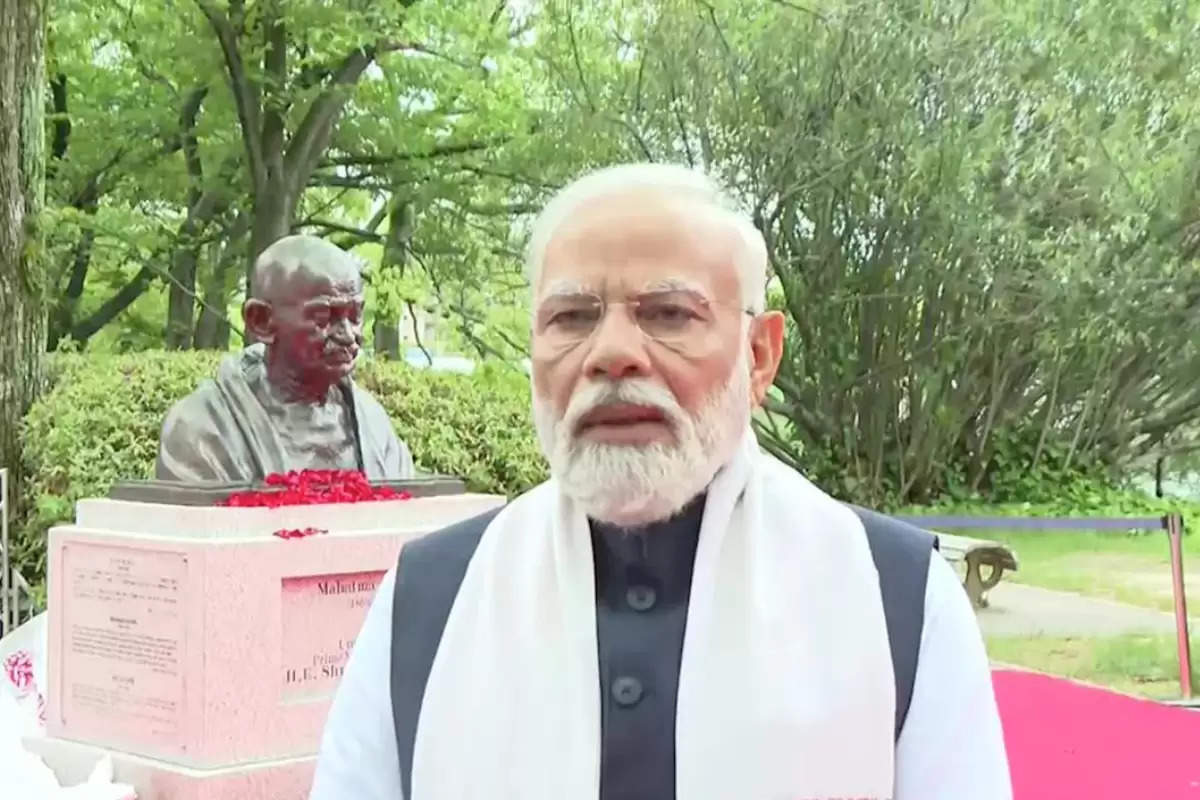 Watch: PM Modi Debuts Mahatma Gandhi Monument in Hiroshima, Japan